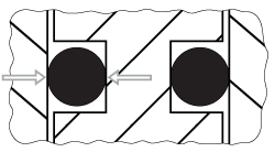 schéma de montage radiale pour piston